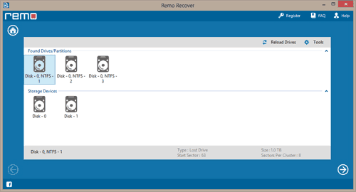 Recover Documents from Formatted Hard Drive - Select Drive